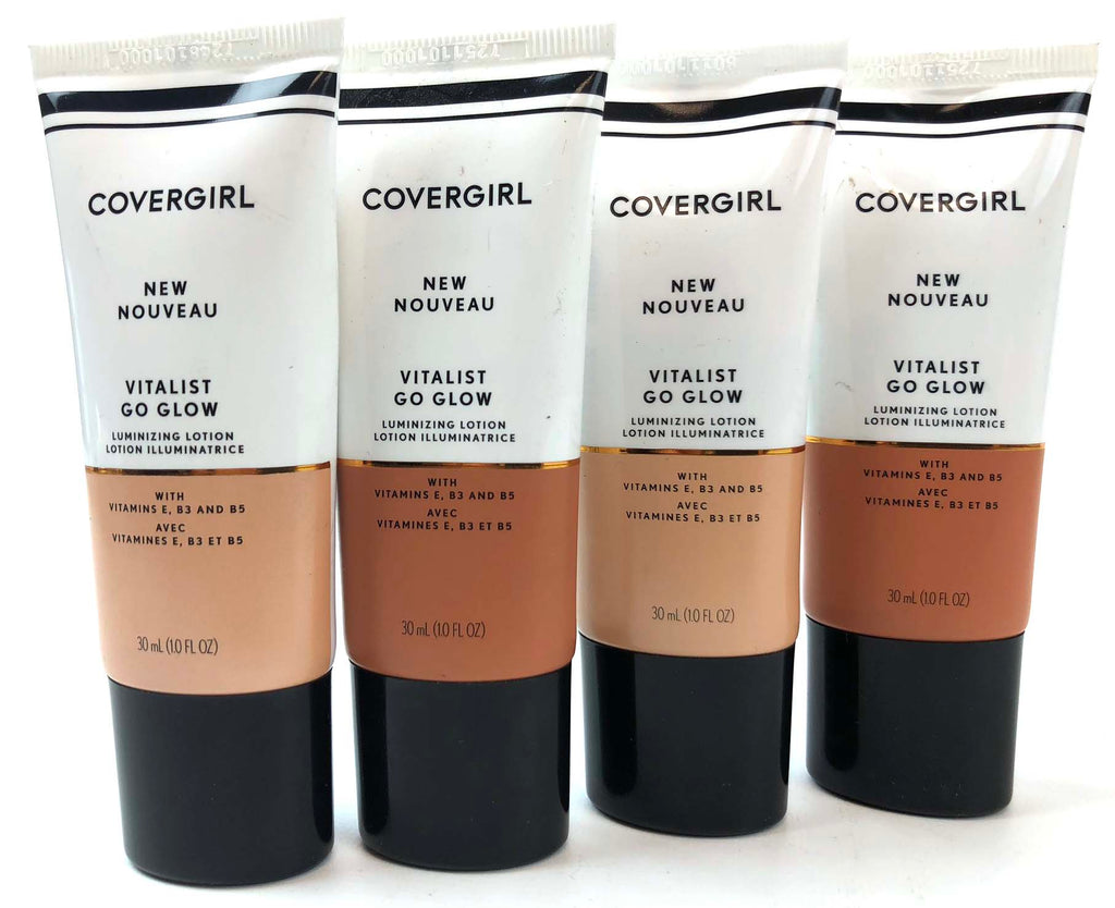 300 PC Lot of COVERGIRL Cosmetics, Vitalist Go Glow, Foundation, Masca