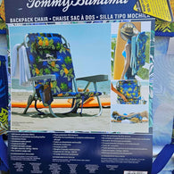 Tommy Bahama Backpack Cooler Beach Chairs - Blue Pineapple