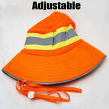 Ironwear 1271-O Booney Reflective Safety Hats with Adjustable Neck Strap LG/XL Orange Brand New In Master Cases 600 PCS  $570 - overstock-suncoastliquidators